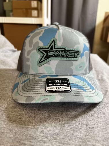 Blue Camo Curve Bill