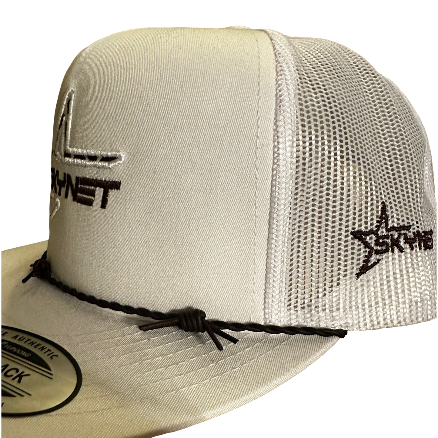 White Cow print barbed wire