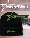 Knit Beanie - Leather Patch