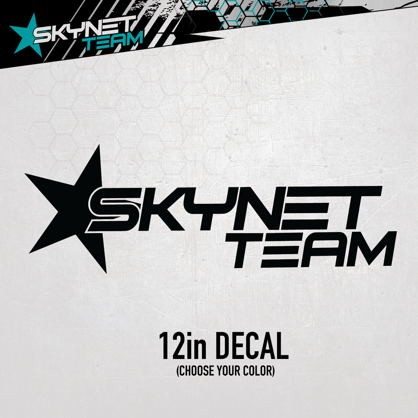 12 Inch Solid Decal