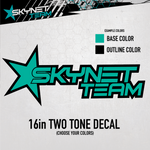 16 Inch Two Tone Decal