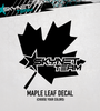 Maple Leaf Solid Decal