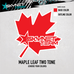 Maple Leaf Two Tone Decal