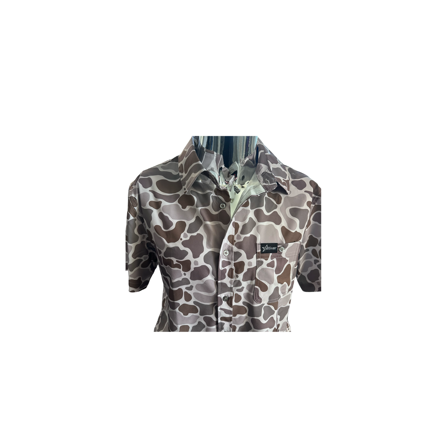 Light Duck Camo Button Up