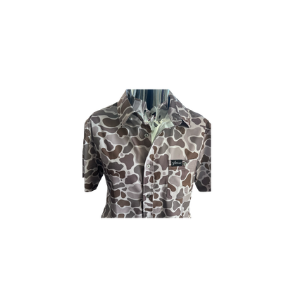 Light Duck Camo Button Up