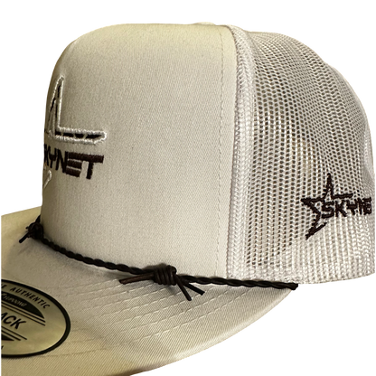 White Cow print barbed wire