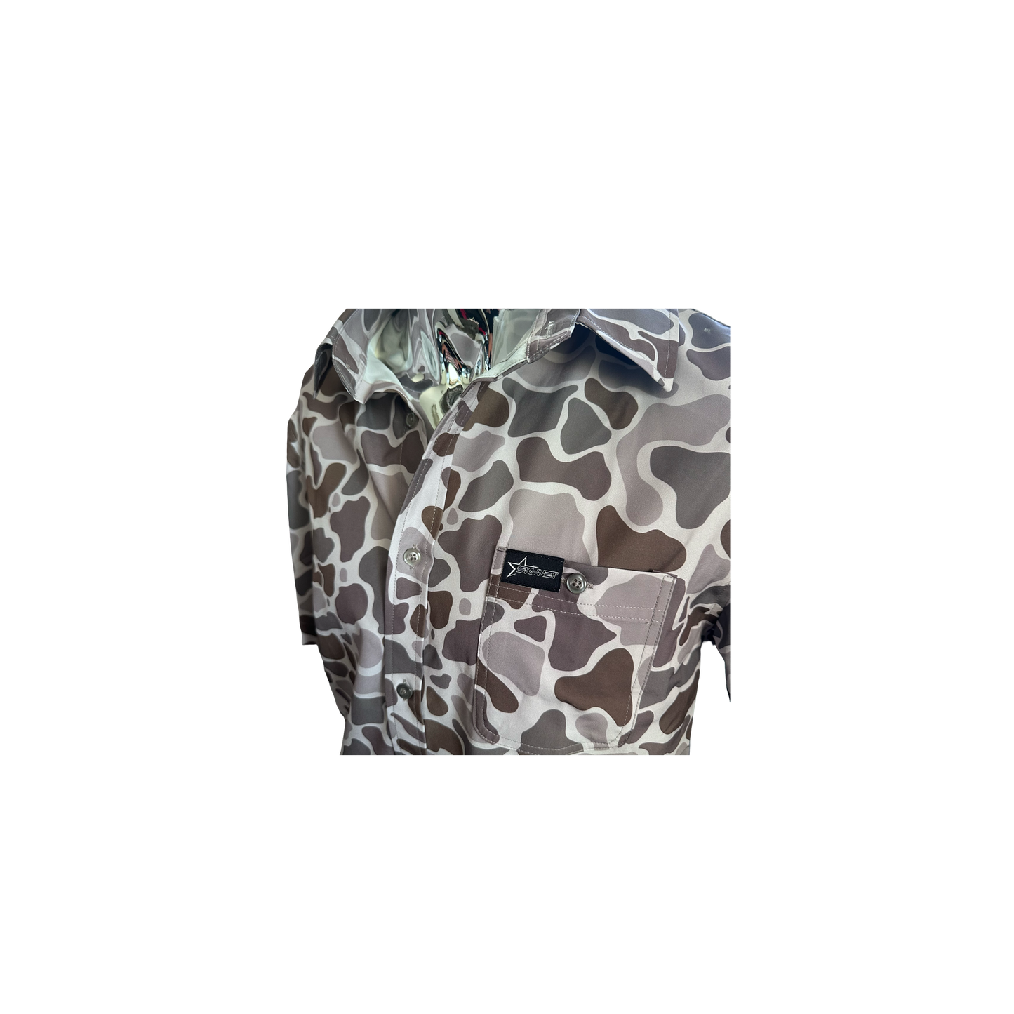 Light Duck Camo Button Up