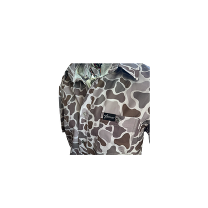 Light Duck Camo Button Up