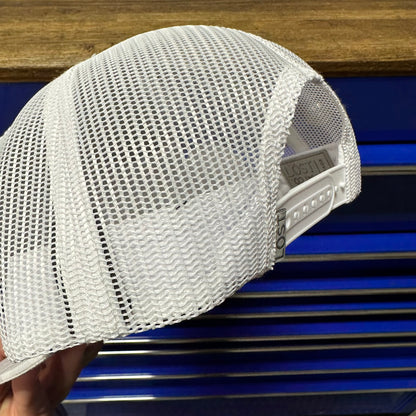 White Leopard Flat Bill Stitched Logo