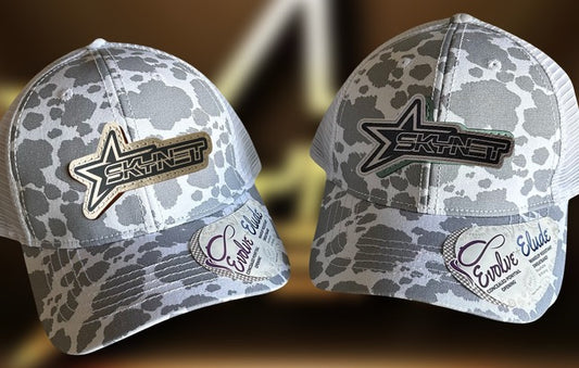 Ladies Cow Print ponytail hat