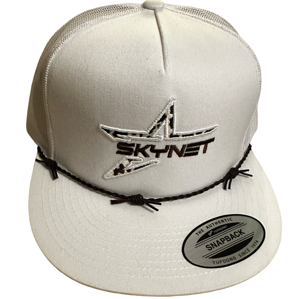 White Cow print barbed wire