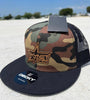 Camo Flat Bill Tan Logo