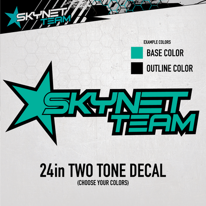 24 Inch Two Tone Decal