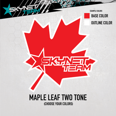 Maple Leaf Two Tone Decal