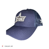 Straight Bill Trucker Navy - White Logo